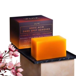 VALITIC Kojic Acid Dark Spot Remover Soap Bars with Vitamin C, Retinol, Collagen, Turmeric